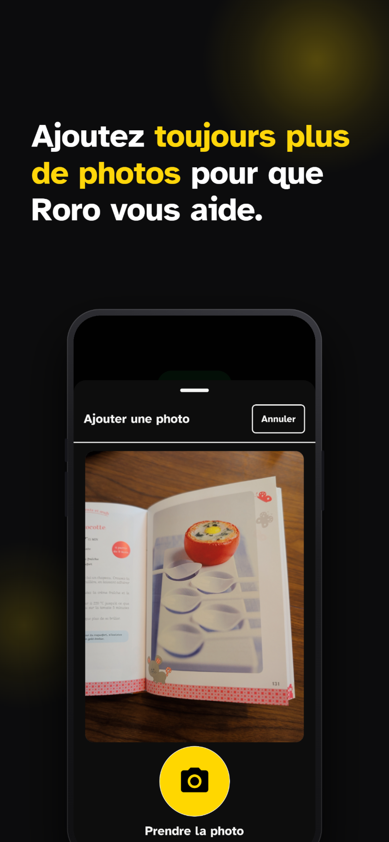 Application Roro — conversation avec réponse vocale